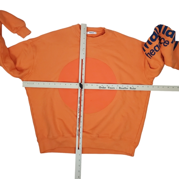NEW Madhappy Headspace Heritage Crewneck Sweatshirt XS Unisex Orange Long Sleeve - Picture 13 of 15